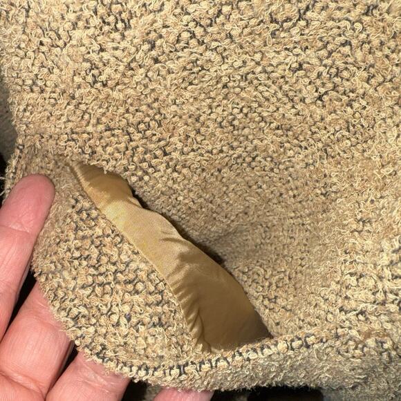 Louis Feraud Contraire wool silk angora tweed cape swing coat jacket plus sz 16 - Picture 11 of 16